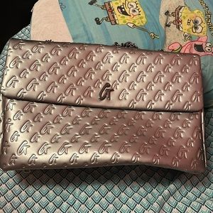Glamaholic Platinum Monogram XL Flap Bag